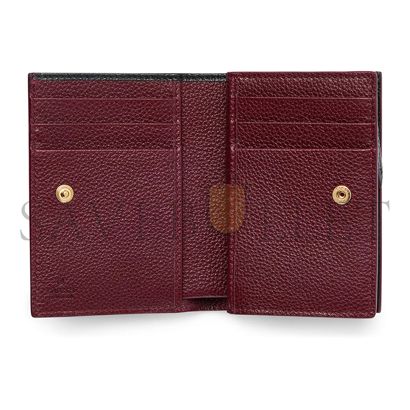 GUCCI BI-COLOR GG MARMONT SMALL WALLET 772738 (11.5*8*3cm)